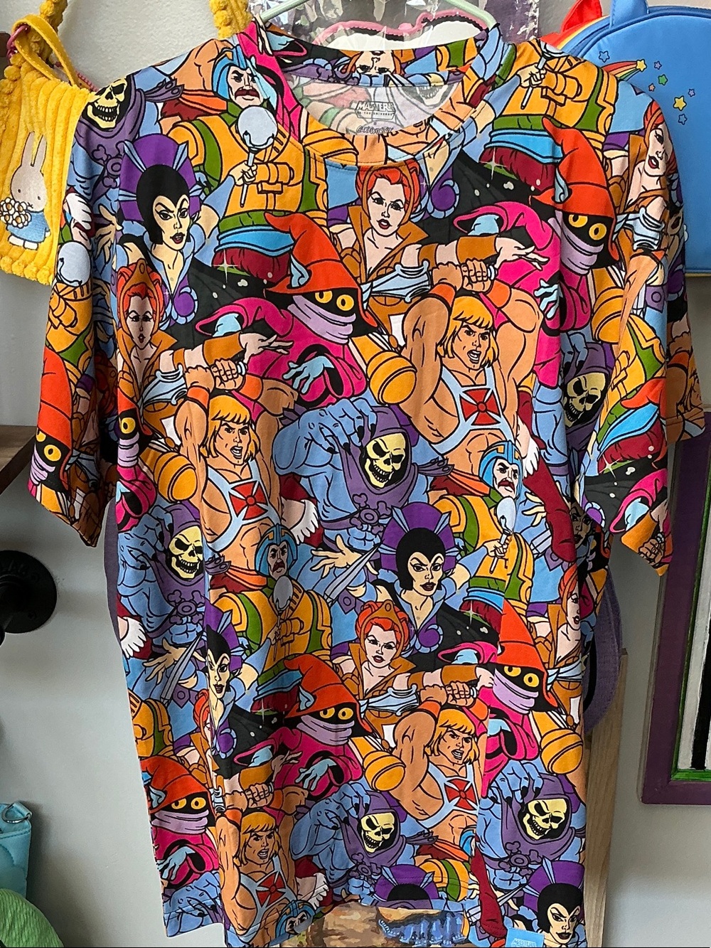 He-Man & Masters Multicolor AOP Graphic Tee - Vintage Character Print